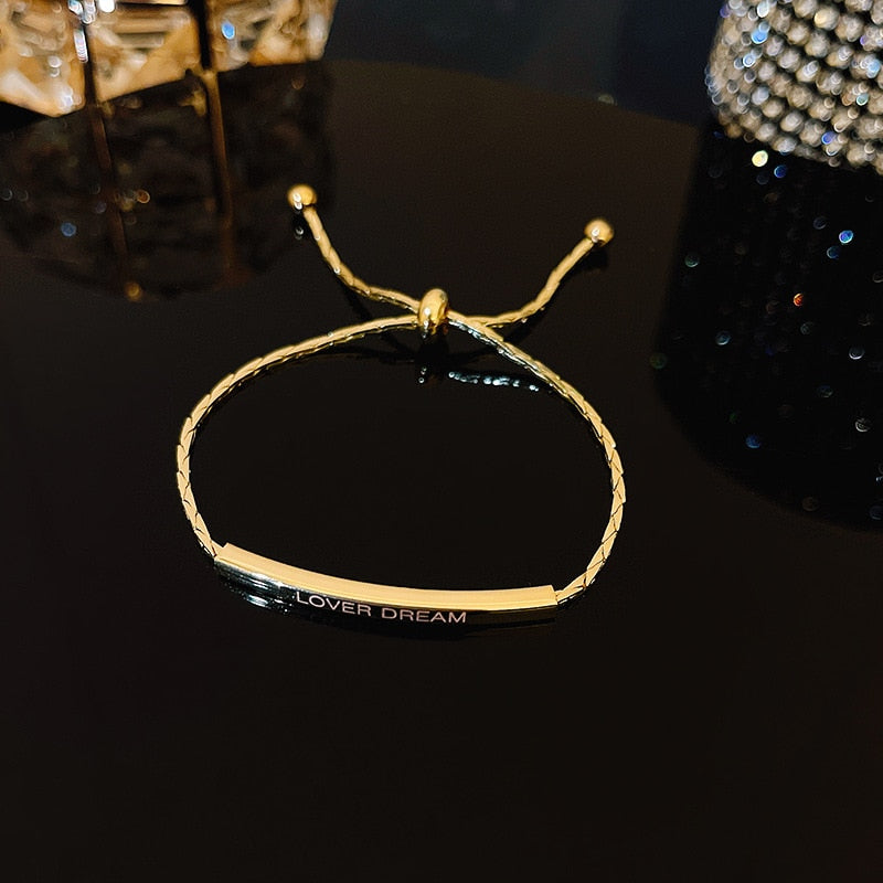 Luxury Gold Plated Oversized Zircon Adjustable Bracelets