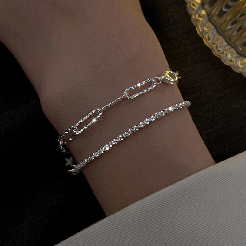 Luxury Gold Plated Oversized Zircon Adjustable Bracelets