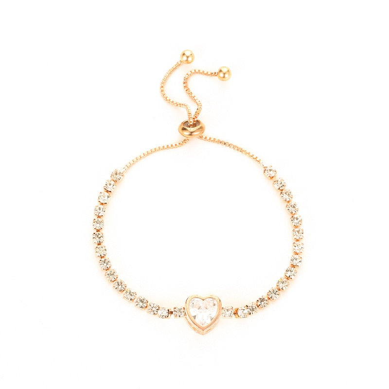 Luxury Gold Plated Oversized Zircon Adjustable Bracelets