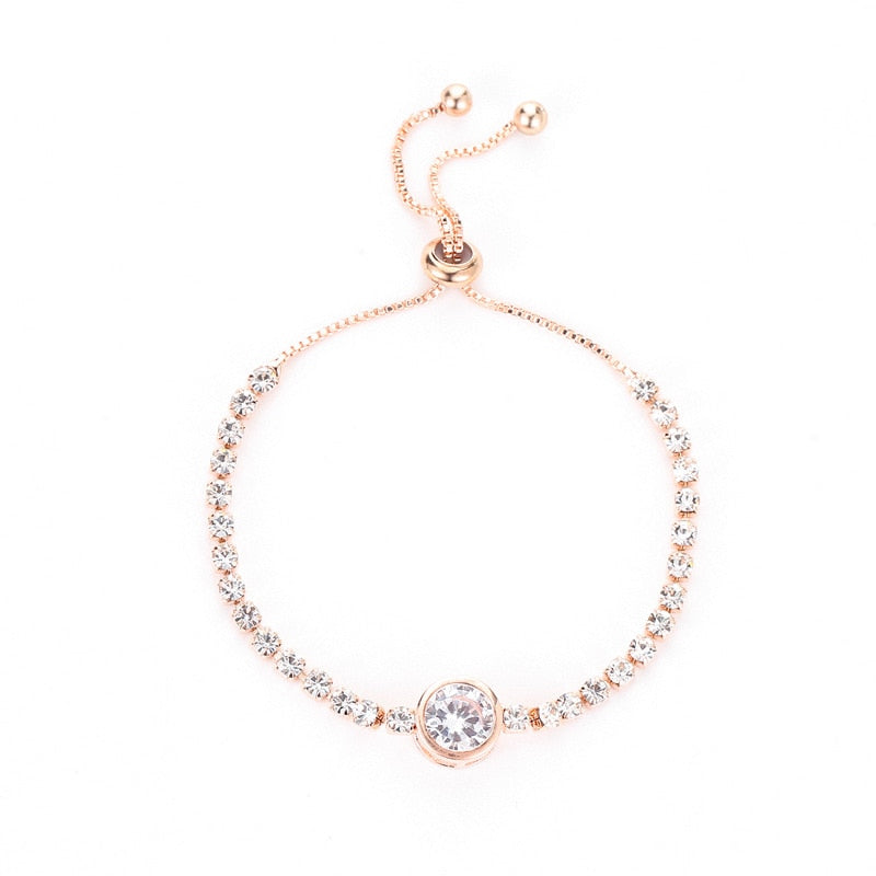 Luxury Gold Plated Oversized Zircon Adjustable Bracelets