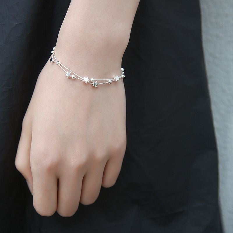 925 sterling silver Beautiful stars Bracelets